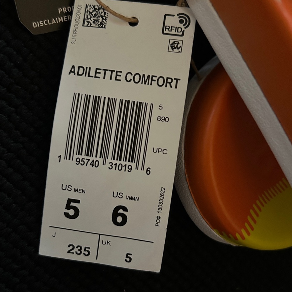 Adidas Colorful Striped Slide Sandals - Picture 4 of 4